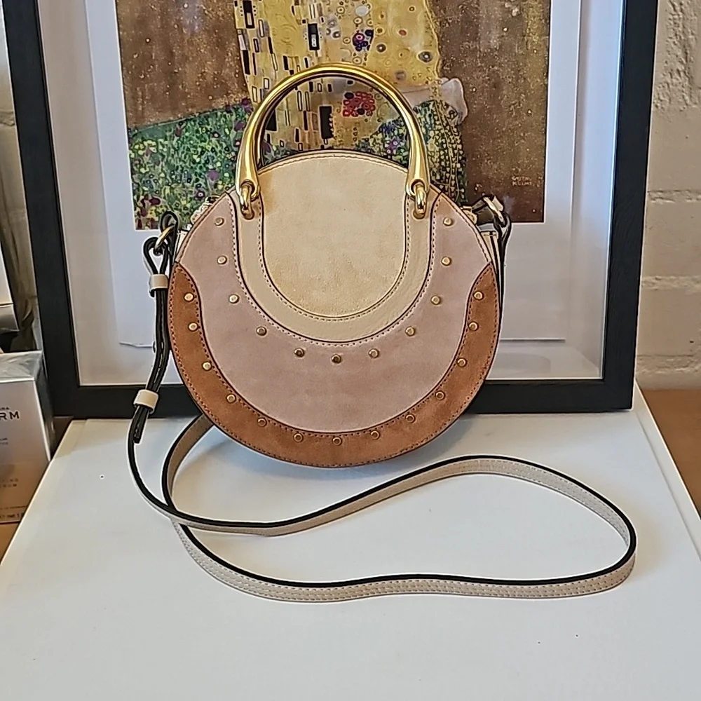 CHLOÉ Pixie Round Leather Crossbody Bag AUTHENTIC - Picture 4 of 16